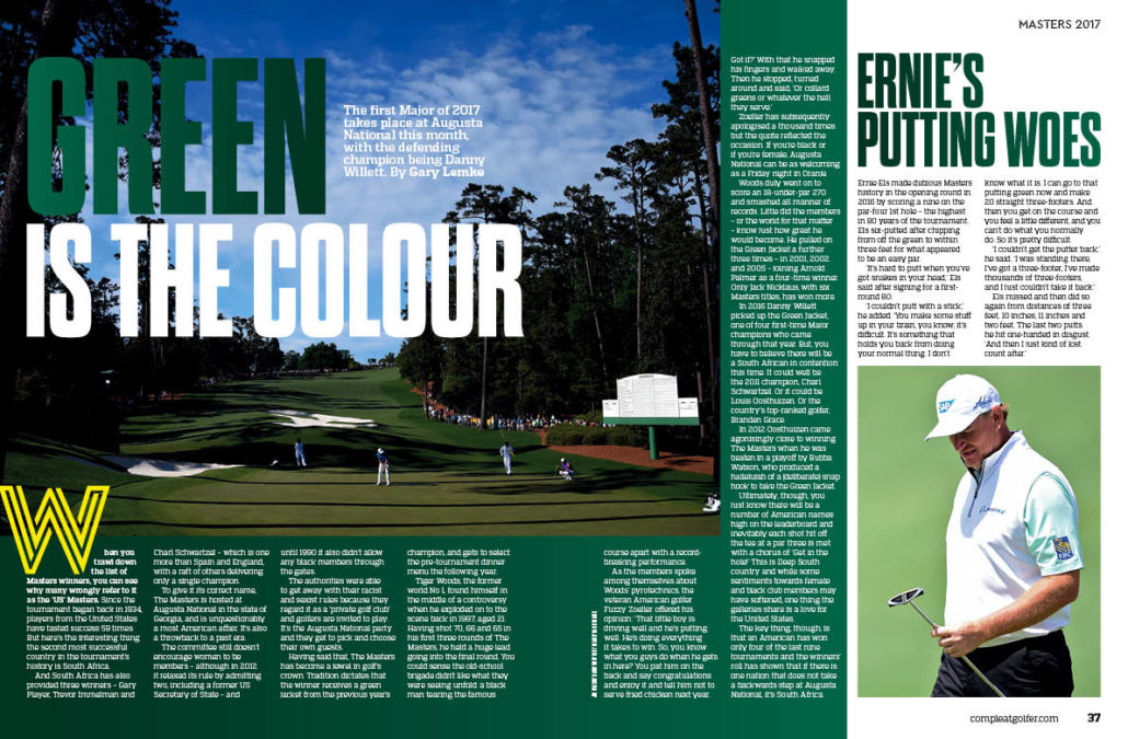 Green is the colour at The Masters