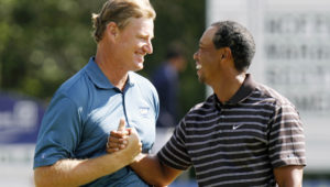 Tiger Woods and Ernie Els