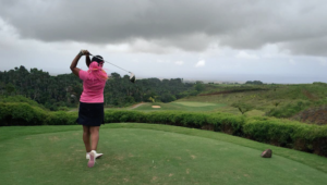 Mauritius golf with Felicity Shiba