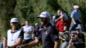 Dustin Johnson at the Genesis Open