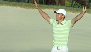 Rory McIlroy final hole putt