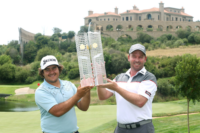 Steyn City Team Championship winners Hennie du Plessis and Jean Hugo