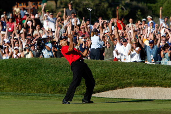 Tiger Woods at The Masters in 2005