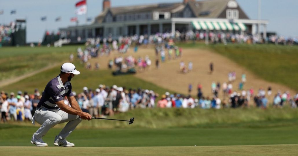 Dustin Johnson at Shinnecock Hills