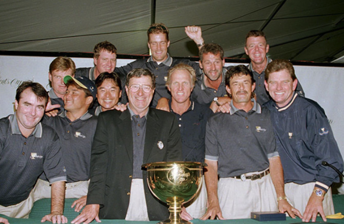 Peter Thomson captained the Presidents Cup