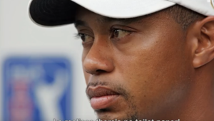 Tiger Woods awkward moment