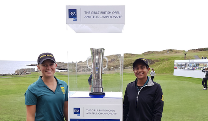 South African juniors Kajal Mistry and Caitlyn Macnab