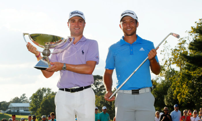 Justin Thomas and Xander Schauffele at the FedExCup finale