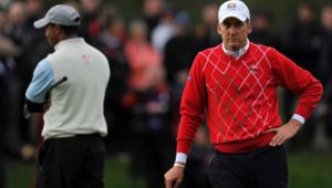 Tiger Woods and Ian Poulter