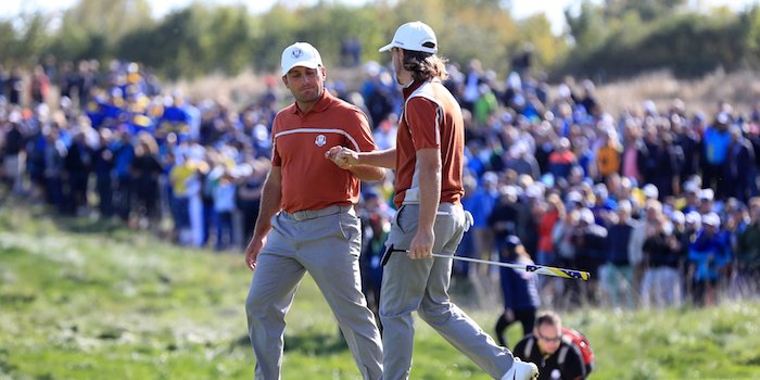 Moliwood Tommy Fleetwood and Francesco Molinari