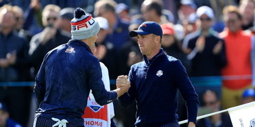 Team USA Justin Thomas and Jordan Spieth