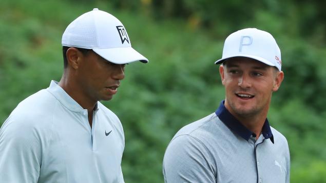 Tiger Woods and Bryson DeChambeau