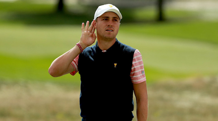 Justin Thomas at the Presidents Cup