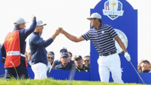 Tony Finau at the Ryder Cup