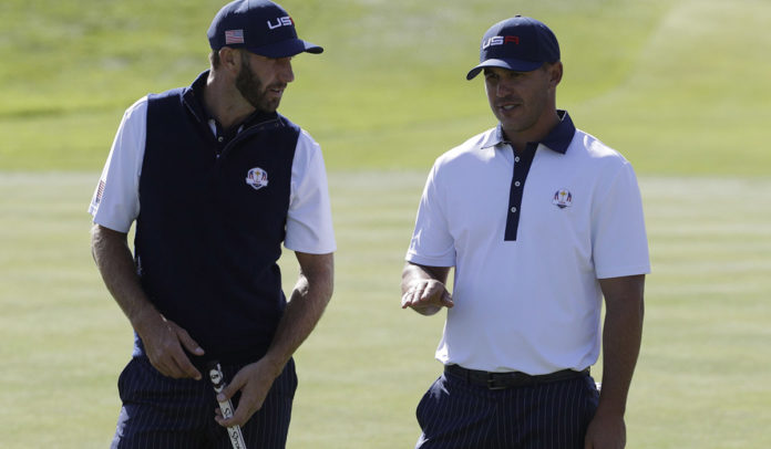 Dustin Johnson and Brooks Koepka