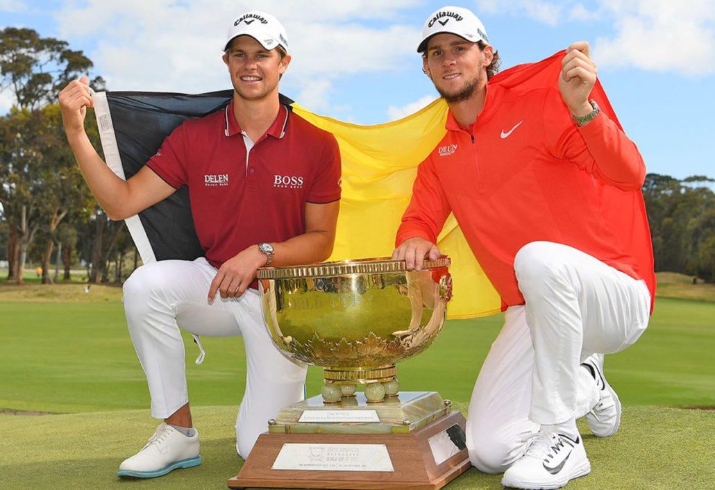 Thomas Pieters and Thomas Detry in Melbourne