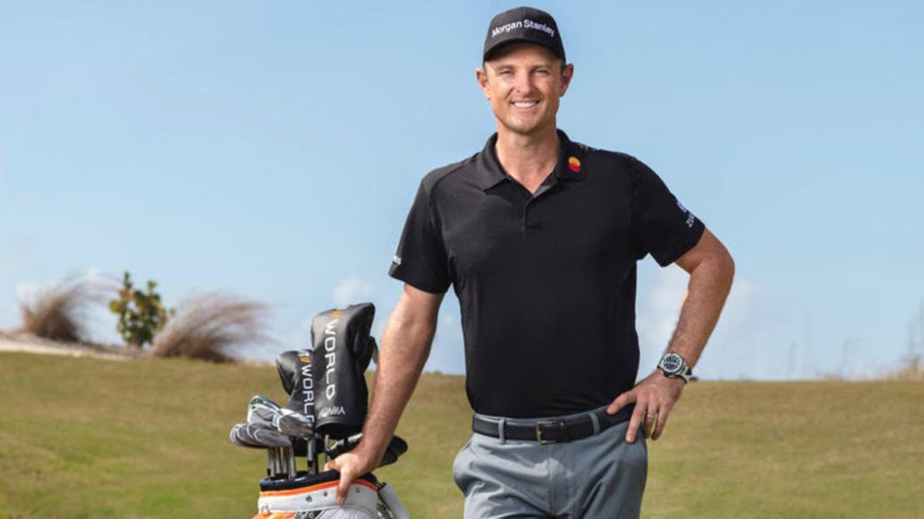 Justin Rose signs for Honma