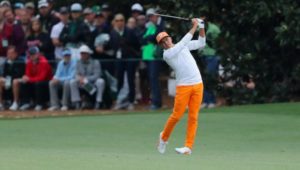 Rickie Fowler at The Masters