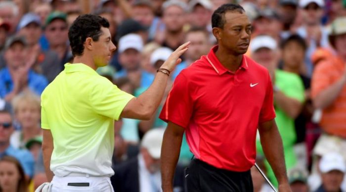 Tiger Woods and Rory McIlroy