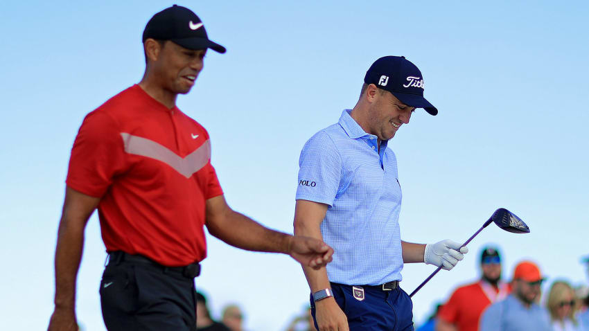 Tiger Woods and Justin Thomas