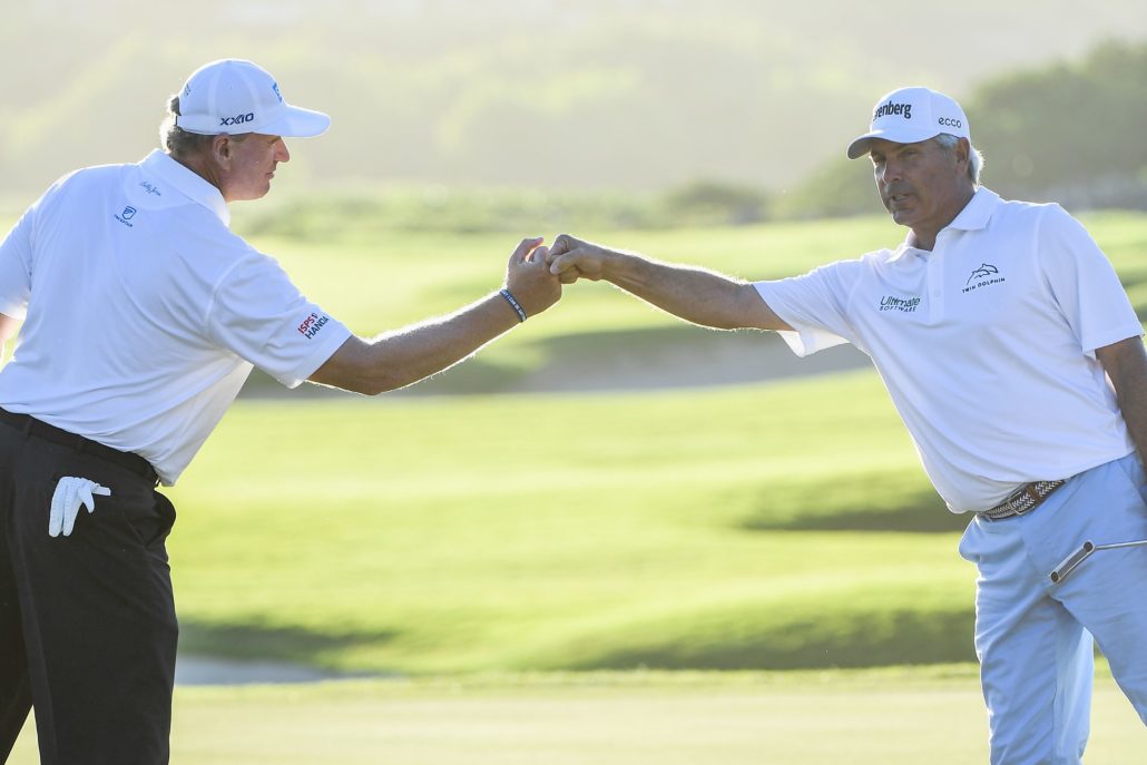 Ernie Els and Fred Couples