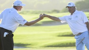 Ernie Els and Fred Couples