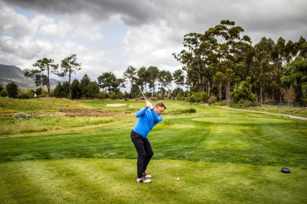 Golfer at Pearl Valley