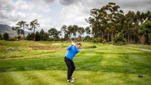 Golfer at Pearl Valley