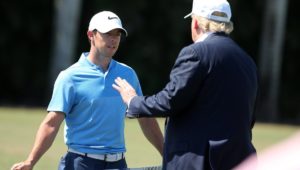 Rory McIlroy and Donald Trump