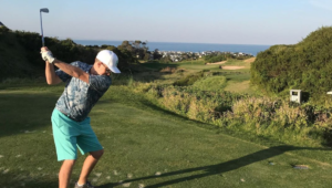 On the 17th tee at St Francis Links