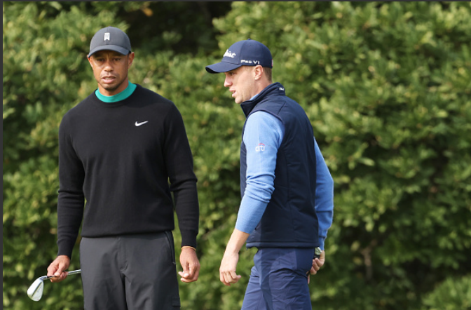 Tiger Woods and Justin Thomas