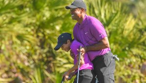 Tiger and Charlie Woods