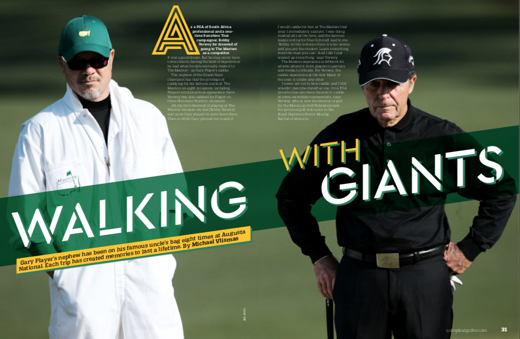 CADDYING AT THE MASTERS: Walking With Giants