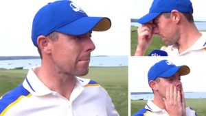 Rory McIlroy tearful Ryder Cup