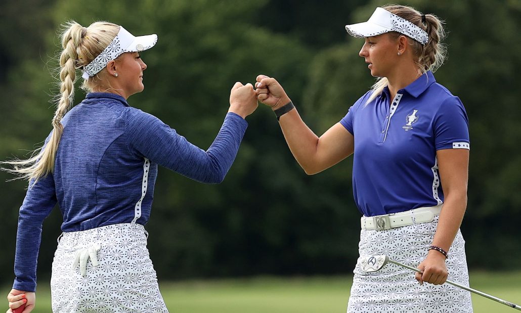 Solheim Cup Charley Hull Emily Pedersen