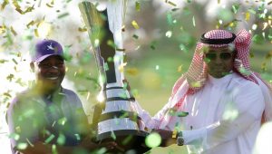 American Harold Varner III Saudi International trophy