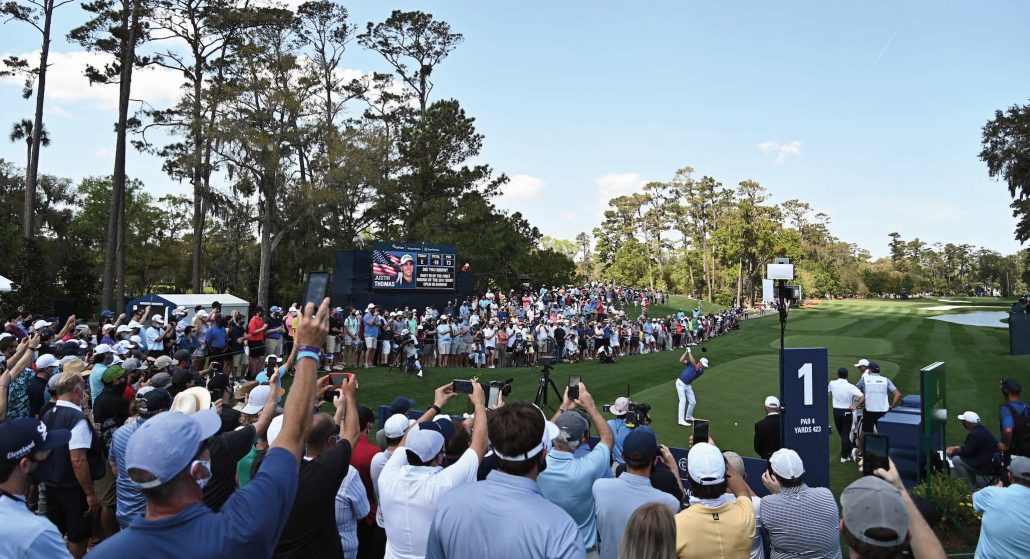 Justin Thomas 1st hole TPC Sawgrass