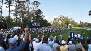 Justin Thomas 1st hole TPC Sawgrass