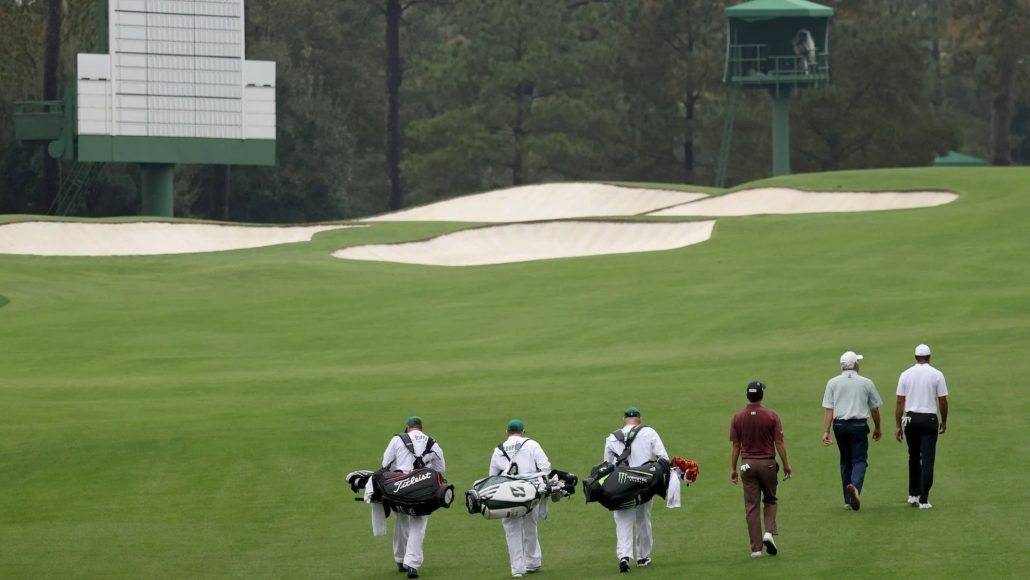 Tiger Woods practice round Masters