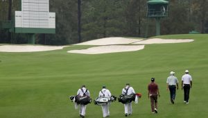 Tiger Woods practice round Masters