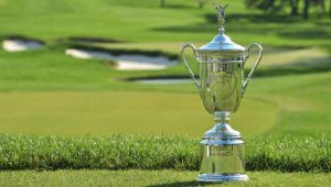 US Open golf trophy