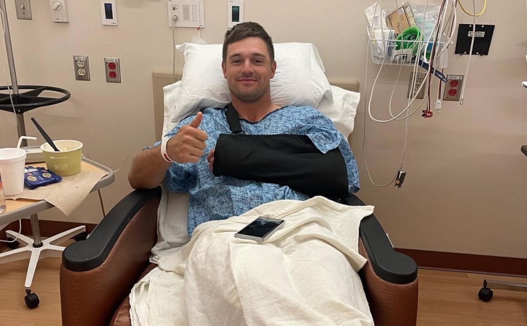 Bryson DeChambeau hospital wrist surgery