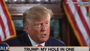 Donald Trump Piers Morgan hole in one