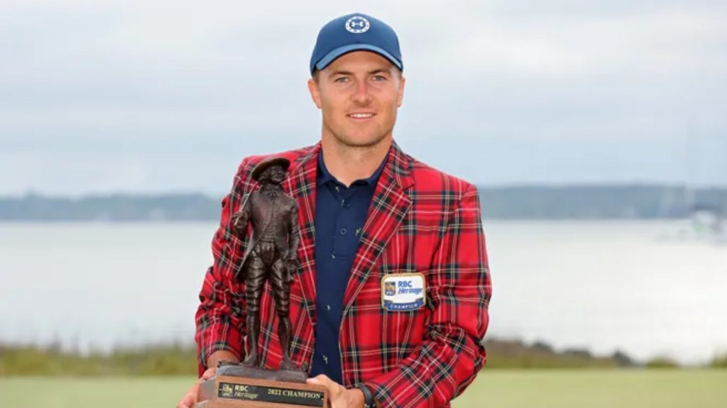 Jordan Spieth RBC Heritage 2022 trophy