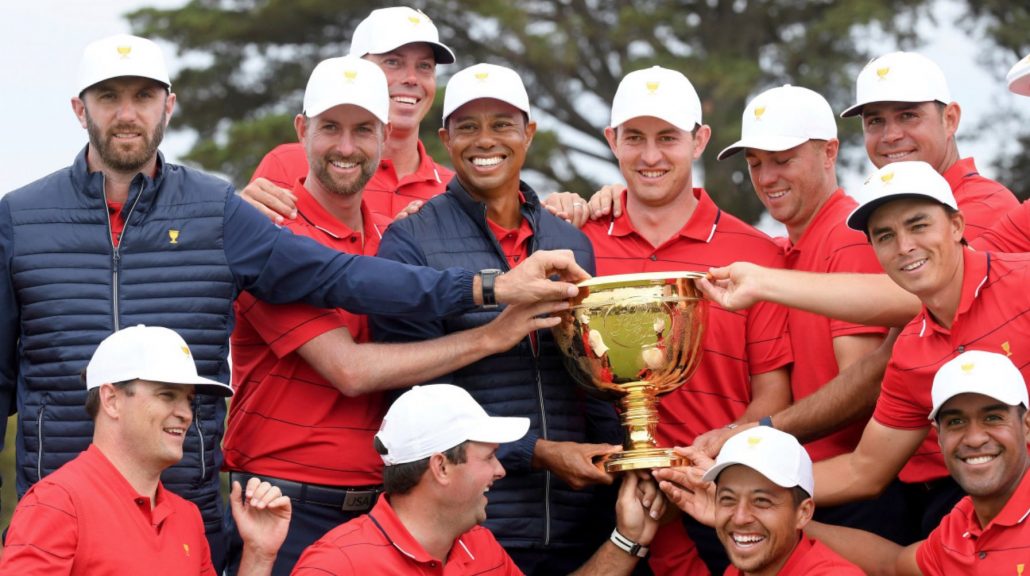 US Presidents Cup celebrate