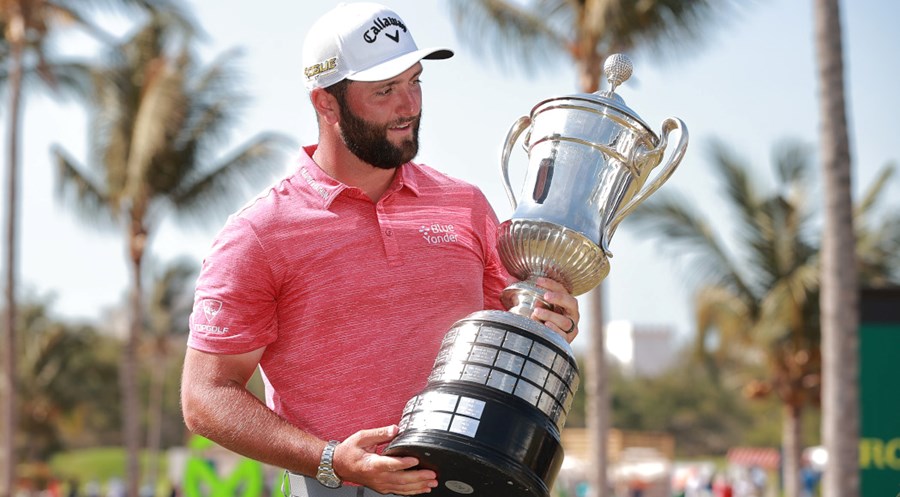 John Rahm Mexico Open trophy 2022