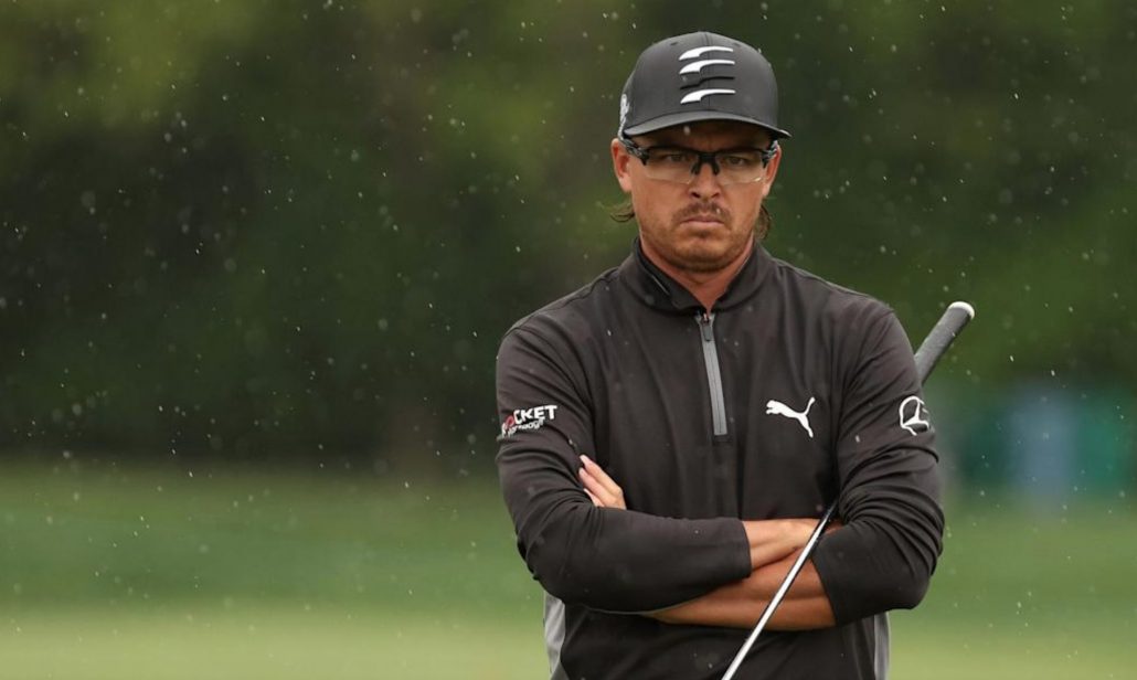 Ricky Fowler rain pensive