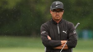 Ricky Fowler rain pensive