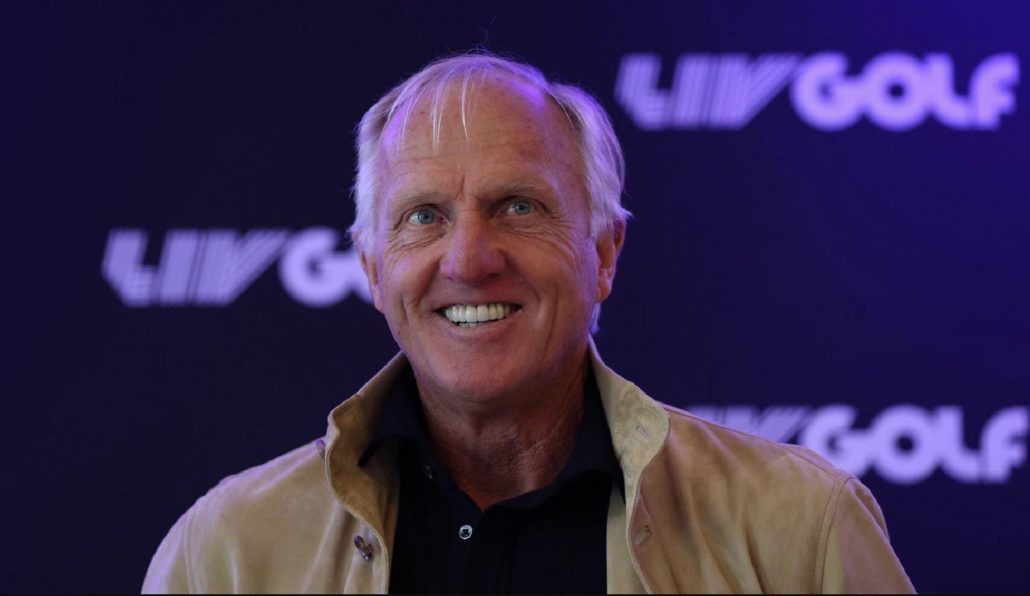 Greg Norman LIV Golf smiles