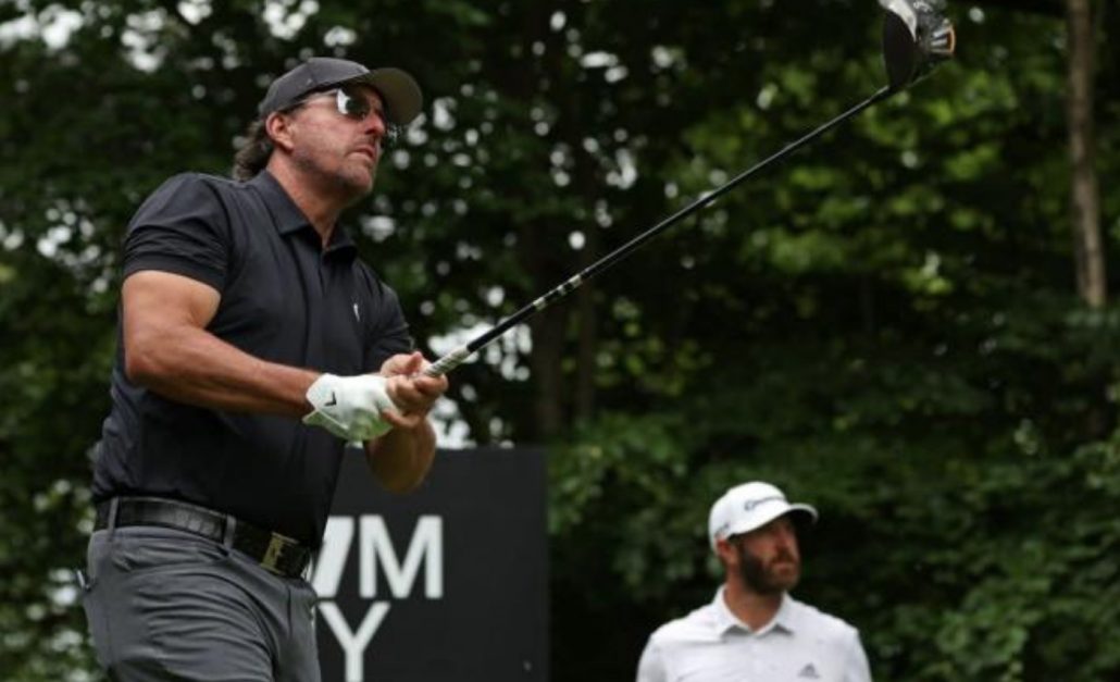 Phil Mickelson LIV Golf London Dustin Johnson